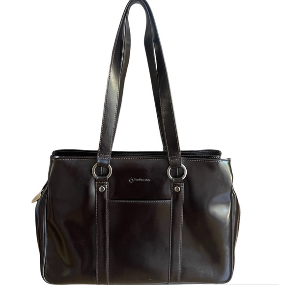 Franklin Covey Laptop Organizer Briefcase Shoulder Bag Tote - Picture 1 of 14